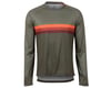 Image 1 for Pearl Izumi Summit Long Sleeve Jersey (Pale Olive/Sunset Stripe)