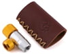 Image 1 for Portland Design Works Tiny Object CO2 Inflator (Silver/Gold) (w/ Leather Holder)