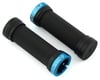 Image 1 for Reverse Components Youngstar Lock-On Grips (Black/Light Blue)