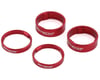 Reverse Components Ultralight Headset Spacer Set (Red) (4)