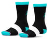 Image 1 for Ride Concepts Youth Ride Every Day Socks (Black/Aqua) (Universal Youth)