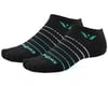 Swiftwick Aspire Zero Socks (Black/Aqua Stripe) (S)