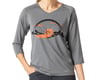 Image 1 for Terry Women's Rover 3/4 Sleeve Top (Charcoal/Sunrise)