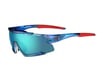 Tifosi Aethon Sunglasses (Crystal Blue) (Clarion Blue, AC Red & Clear Lenses)
