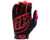 Image 2 for Troy Lee Designs Air Long Finger Gloves (Reverb Black/Glo Red) (S)