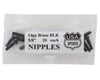 Image 2 for USA Brand 14g Brass Nipples (Black) (Bag of 20)