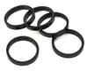 Image 1 for Wheels Manufacturing Aluminum Headset Spacer (Black) (1-1/8'') (5mm) (5 Pack)