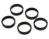 Image 1 for Wheels Manufacturing Aluminum Headset Spacer (Black) (1-1/8'') (7.5mm) (5 Pack)