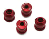 Image 1 for Wolf Tooth Components Dual Hex Fitting Chainring Bolts (Red) (6mm) (4 Pack)