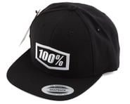 more-results: The 100% Essential Snapback Hat is a basic black baseball cap featuring the 100% logo.