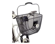 more-results: A durable quick-release handlebar mounted basket with carrying handle. Features: Vinyl