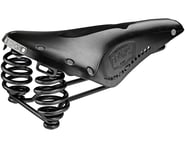 more-results: Brooks Flyer Carved Saddle (Black) (Steel Rails)