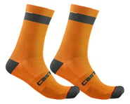 Castelli Alpha 18 Socks (Brilliant Orange/Black) | product-related
