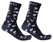 Castelli Fuga 18 Socks (Savile Blue/Silver Grey) | product-related