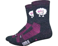 more-results: DeFeet Woolie Boolie 4" Baaad Sheep Sock (Charcoal/Neon Pink) (L)