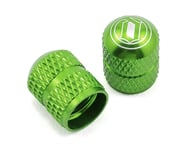 Deity Crown Schrader Valve Caps (Green) (Pair) | product-related