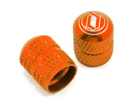 Deity Crown Schrader Valve Caps (Orange) (Pair) | product-related