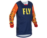 Fly Racing Youth Kinetic Wave Jersey (Navy/Yellow/Red) | product-related