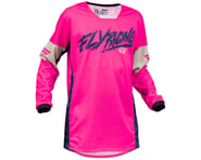 more-results: Fly Racing Youth Kinetic Khaos Jersey (Pink/Navy/Tan) (Youth L)