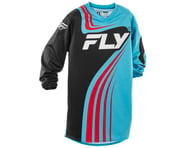 more-results: Fly Racing Youth F-16 Long Sleeve Jersey (Cyan/Black/Red)