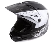 Fly Racing Kinetic Straight Edge Helmet (Black/White) | product-related