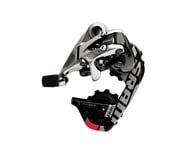more-results: Top-of-the-line SRAM rear derailleur with generous use of carbon fiber and titanium fo