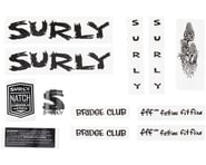 more-results: Surly Bridge Club Frame Decal Set (Black w/ Mushrooms)