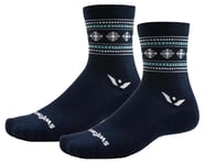 Swiftwick Vision Five Winter Socks (Navy Snowflake) | product-related