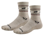more-results: Swiftwick Vision Five Winter Socks (Khaki Wolves) (S)