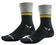 Swiftwick Pursuit Seven Ultralight Socks (Block Stripe Heather) | product-related