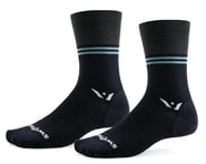 Swiftwick Pursuit Seven Ultralight Socks (Block Stripe Black) | product-related