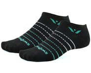 Swiftwick Aspire Zero Socks (Black/Aqua Stripe) | product-also-purchased