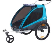 Thule Coaster XT 2-Seat Bike Trailer (Blue) | product-related