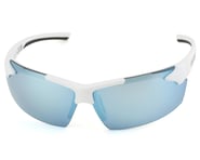 more-results: Tifosi Track Sunglasses (White/Black) (Smoke Bright Blue Lens)