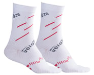 VeloToze Active Compression Cycling Socks (White/Red) | product-also-purchased
