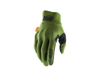 100% Cognito D30 Full Finger Gloves (Army Green/Black)