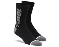100% Rhythm Merino Socks (Black/Grey)