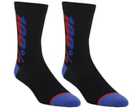100% Rhythm Merino Socks (Black/Blue)