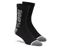 100% Rhythm Merino Wool Socks (Black/Grey)