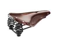 Brooks Flyer Carved Saddle (Antique Brown) (Steel Rails)