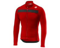 Castelli Puro 3 Long Sleeve Jersey FZ (Red/Black Reflex)