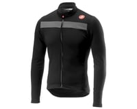 Castelli Puro 3 Long Sleeve Jersey FZ (Light Black/Silver Reflex) (XL)