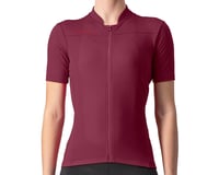 Castelli Anima 3 Women's Short Sleeve Jersey (Bordeaux Red)