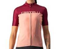 Castelli Women's Velocissima Short Sleeve Jersey (Blush/Bordeaux)