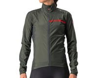 Castelli Women's Squadra Stretch Jacket (Military Green/Dark Grey) (XL)