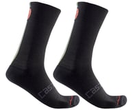 Castelli Racing Stripe 18 Sock (Black)