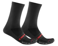 Castelli Re-Cycle Thermal 18 Socks (Black)