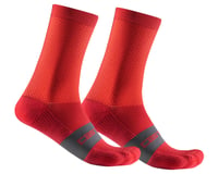 Castelli Espresso 15 Socks (Rich Red) (L/XL)