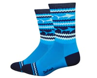 DeFeet Aireator 6" Socks (Blue/White)