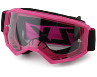 Fly Racing Focus Goggles (Black/Pink) (Clear Lens)